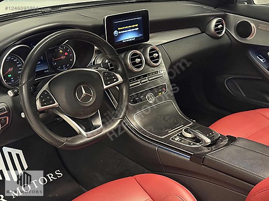 HZR MOTORS 2016 C 180 AMG CAM TAVAN (İÇ KIRMIZI) 7G TRONİC